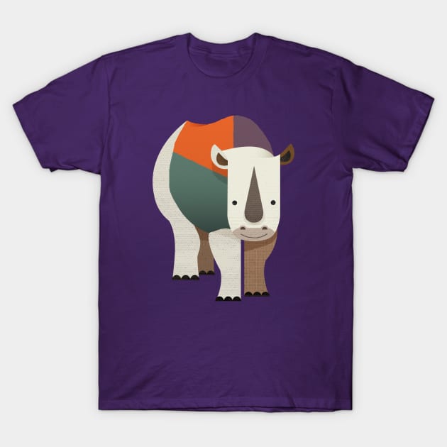 Rhinoceros T-Shirt by theprintedsparrow